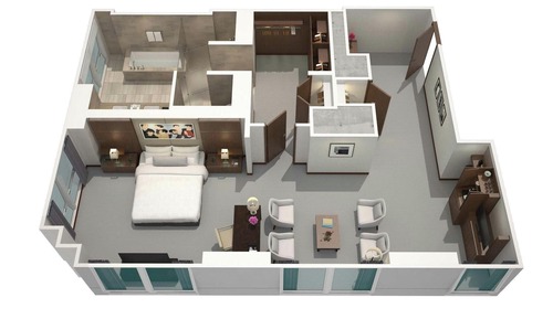 Junior Suite, Club Lounge Access (Empire State View)