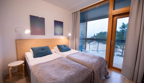 Apartment for two with a sauna and sea view